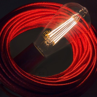 Ampoule Transparente LED - Edison ST64 Filament Long 7.5W E27 Vintage Décorative Dimmable 2200K