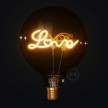 LED gouden lichtbron - Globe G125 “Love” voor staande lamp - 5W E27 decoratieve vintage 2000K