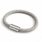Bracelet with Matt silver magnetic clasp and ERD22 cable