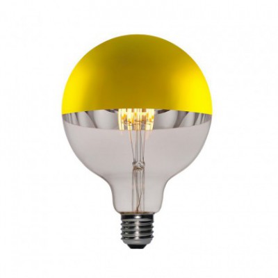 Ampoule LED Globe G125 Demi Sphère Doré 7W E27 Dimmable 2700K