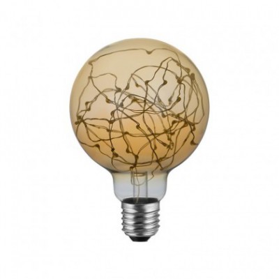 Ampoule LED Globe G95 - Mille Lumières Or - 2W E27 2000K