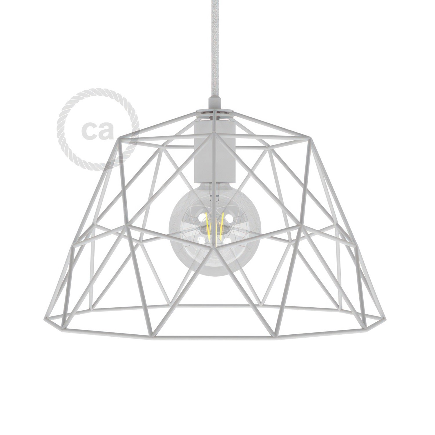 Cage XL Dome metalen lampenkap met E27 fitting