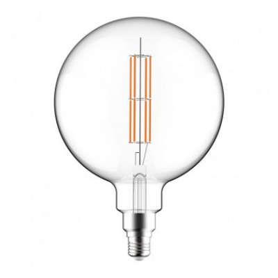 Ampoule Trasparente LED XXL Sphère G200 Double Filament Droit 11W E27 2700K Dimmable