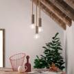 Pendant lamp with nautical cord XL and large bark lamp holder - Made in Italy