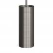 Pendant lamp with textile cable, Tub-E14 lampshade and metal details - Made in Italy