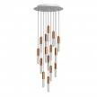 Made in Italy suspension with 15 pendants complete with bulbs, P-Light, and 400 mm Rose-One ceiling rose