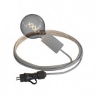 Snake Eiva Elegant, lampe d'extérieur portative, 5 m de câble textile, douille étanche IP65 et fiche