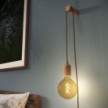 Rolé, passe-câble en bois, fixation murale pour lampe à suspension