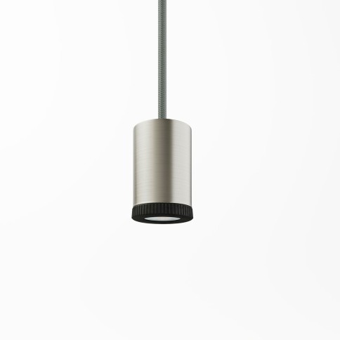 Mini spot Spotlight LED GU1d0 Titane satiné