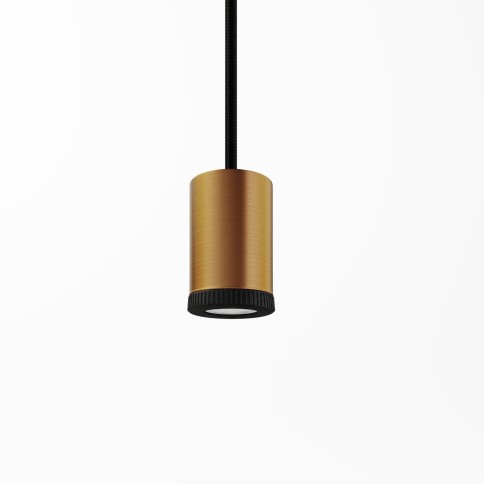 Mini spot Spotlight LED GU1d0 Cuivre satiné