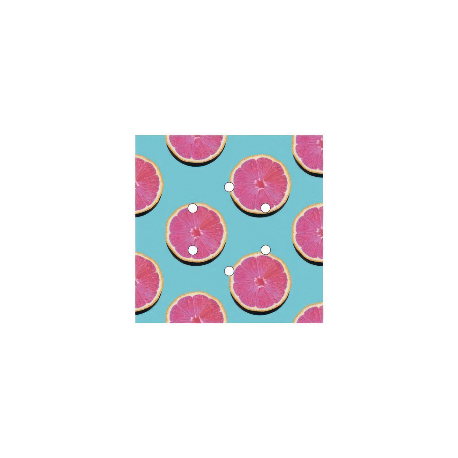 Rosace Rose-One carré de 200 mm avec 6 trous et 4 trous latéraux - PROMO