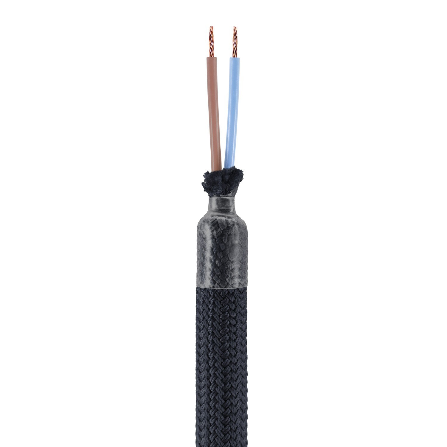 Kit Creative Flex flexibele buis bekleed met zwarte RM04 stof met metalen eindstukken
