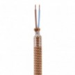Kit Creative Flex flexibele buis bekleed met koperkleurige RM74 stof met metalen eindstukken