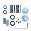 Kit Creative Flex flexibele buis bekleed met marineblauwe RM20 stof met metalen eindstukken