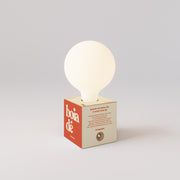 Cabless03 "Boia de" con lampadina globo effetto porcellana - Tuttapolpa