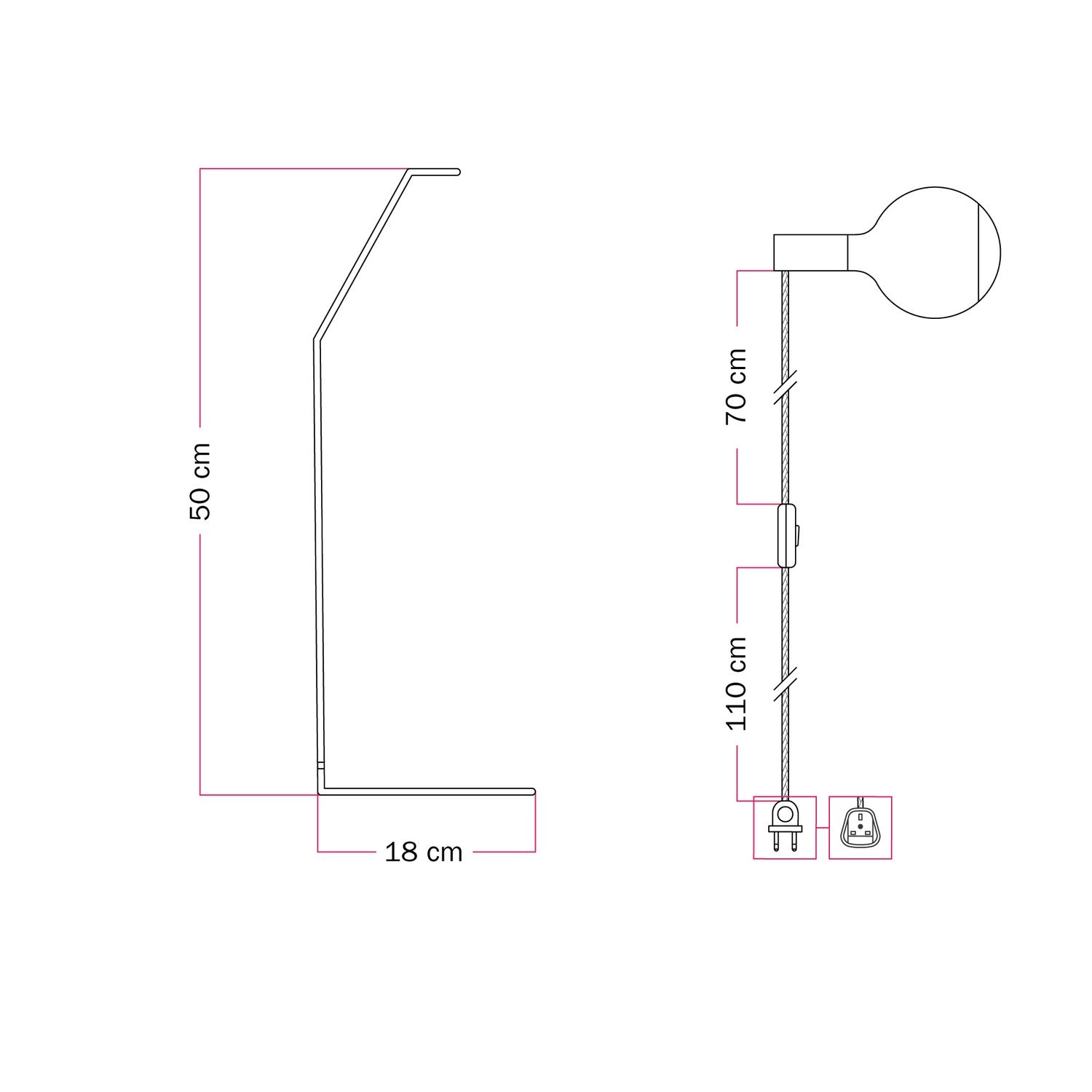 Koso Lucia - Lampada da tavolo - Bianco
