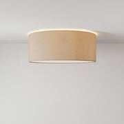 Plafoniera in tessuto Small Arenal tortora - Made in Italy