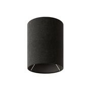 Paralume Cilindro S in tessuto con attacco E27 - Made in Italy - Lana Grigio Scuro