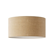 Paralume Cilindro XL in tessuto con attacco E27 - Made in Italy - Juta Naturale