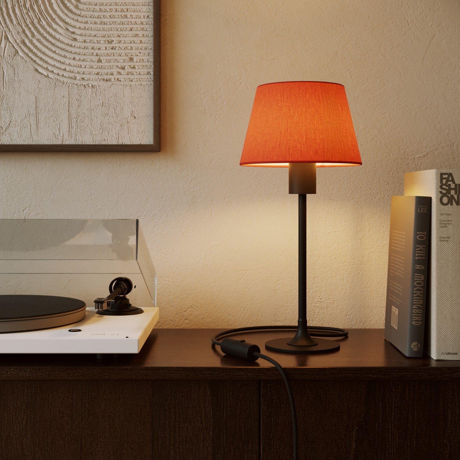 Paralume Impero S con attacco E27 per lampada da tavolo o applique - Made in Italy - Cinette Aragosta