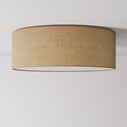 Plafoniera in tessuto Large Juta naturale - Made in Italy