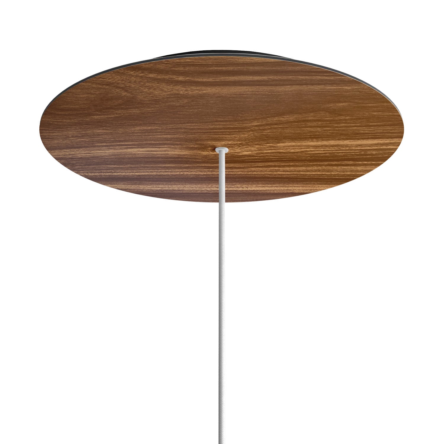 Rosone XXL Rose-One rotondo, diametro 400 mm con 1 foro e 4 fori laterali - Legno Nero
