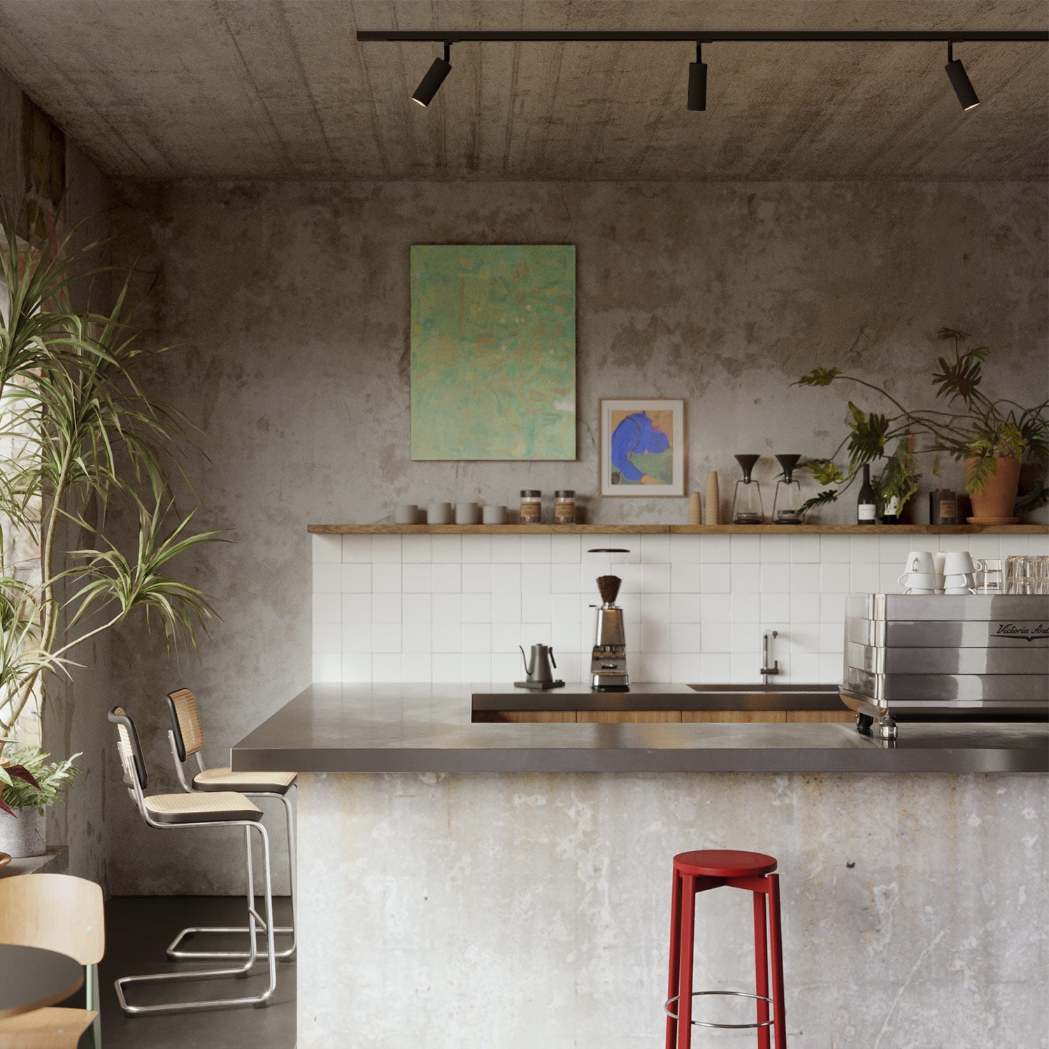 Adattatore Powergear Nero per binario trifase - per estensione o snodo