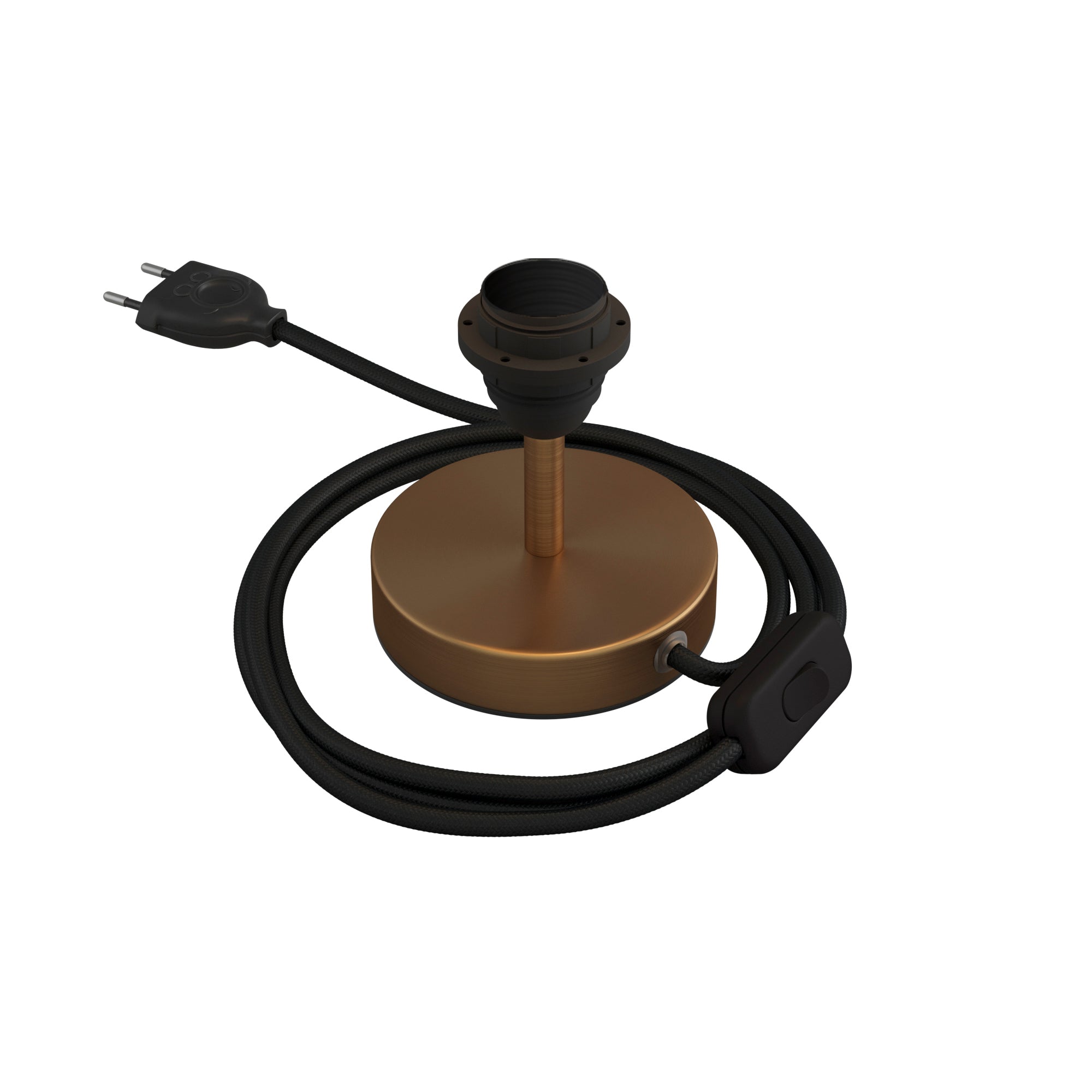 Alzaluce per paralume - Lampada da tavolo in metallo - Bronzo satinato 5 cm