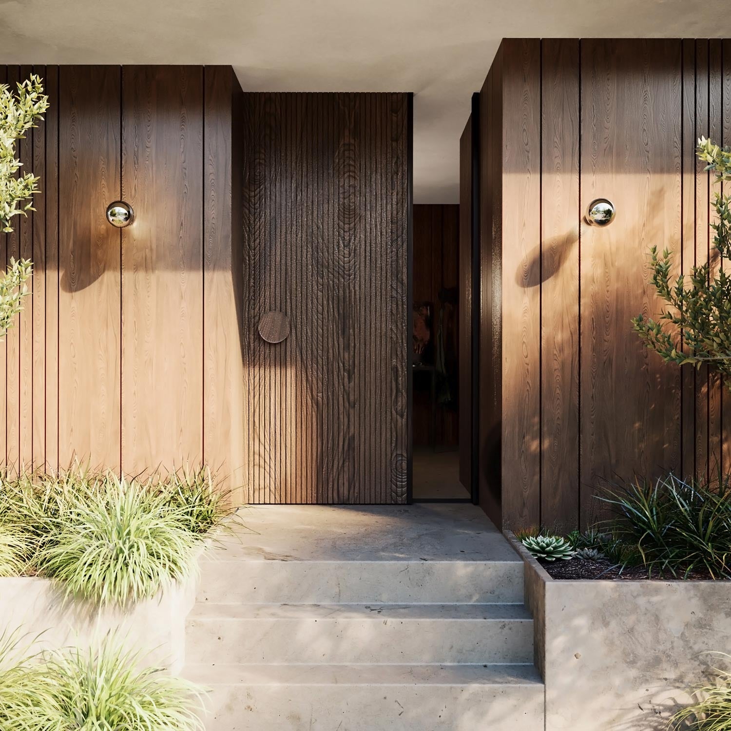 Applique Bianca con lampadina a vista mezza sfera argento - Waterproof IP44 - IO - Creative Cables