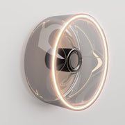 Applique con lampadina Ghost smoky - Nero