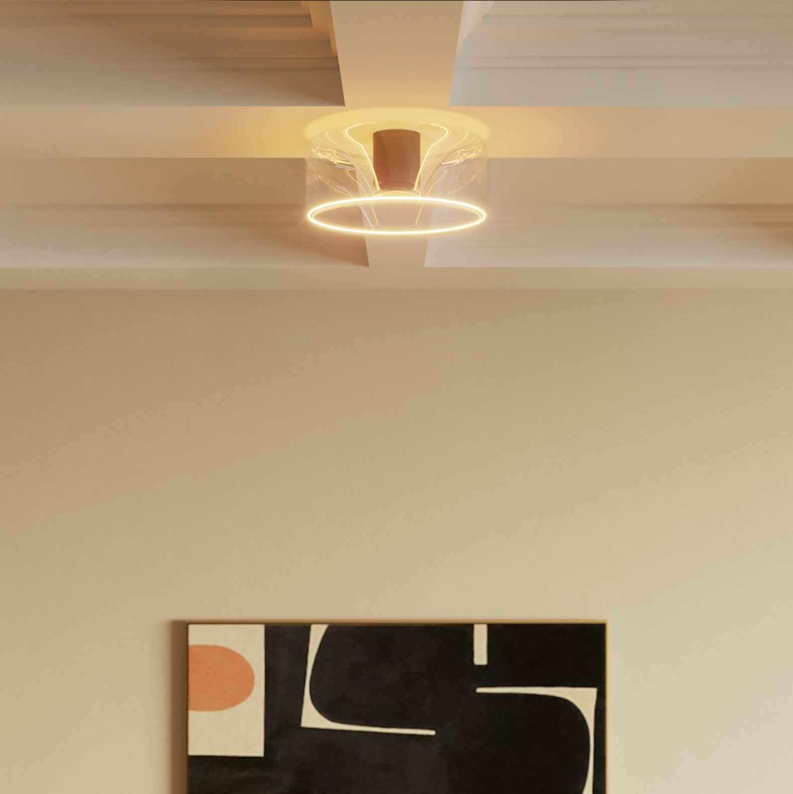 Applique con lampadina Ghost trasparente - Nero