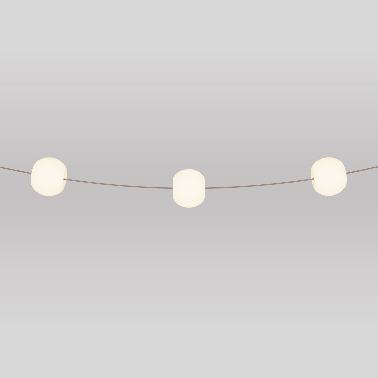 Catena luminosa 3 punti luce da esterno IP67 Desert Brown - Marina3 Cherry