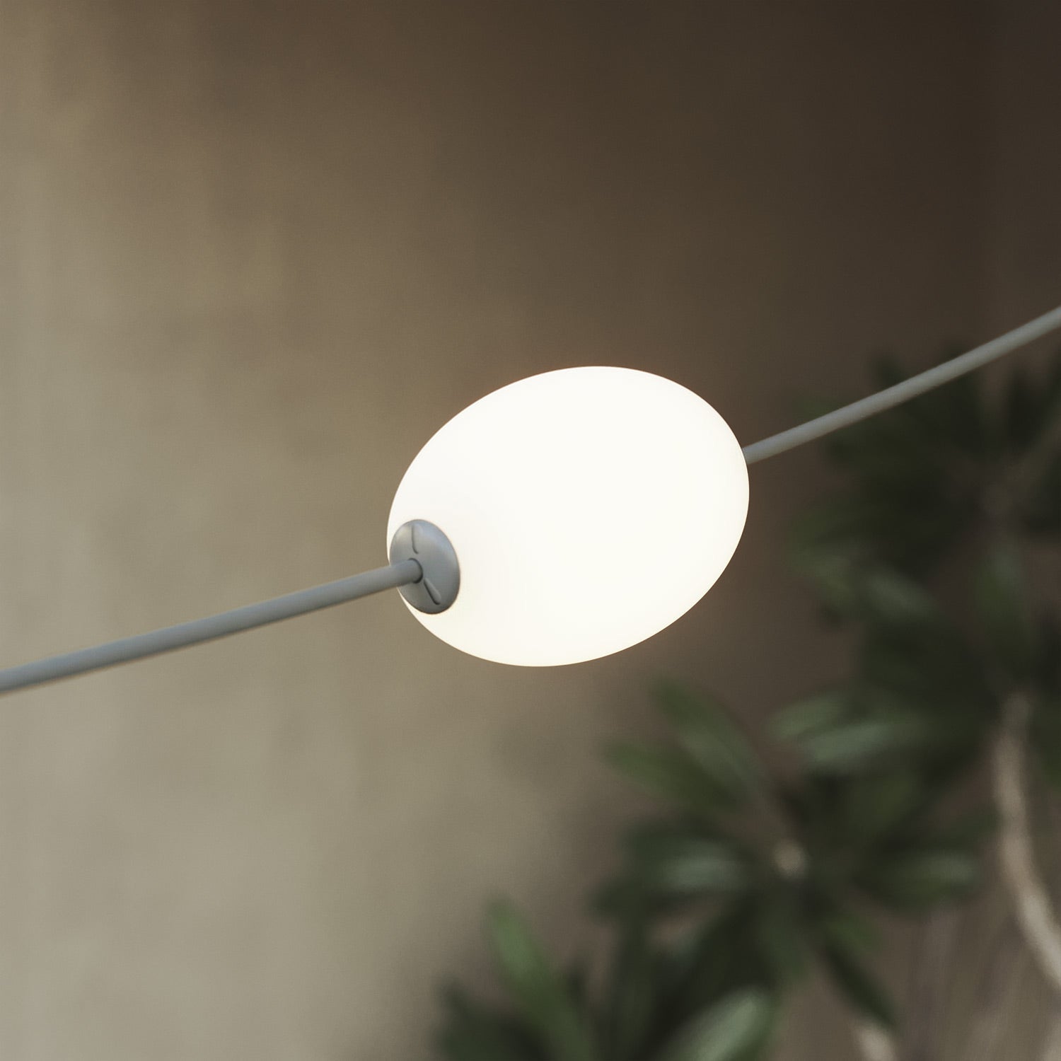 Catena luminosa 6 punti luce da esterno IP67 Grigio - Marina6