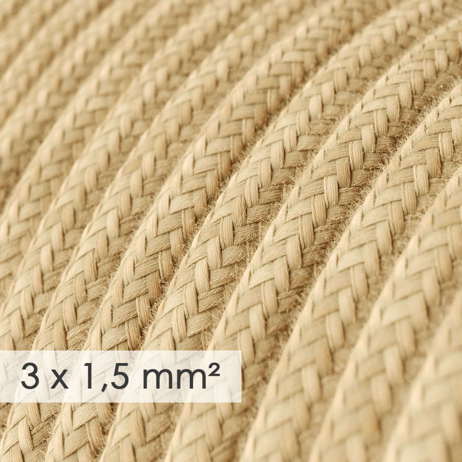 Amarcords - Textielkabel voor lampen BRUIN, gevlochten, zijde, 50 meter, met aarding 3x0,75 - Stoffen kabel bekleed met gekleurde vintage stof voor kroonluchters, wandlampen en lampenkappen Amarcords - Textielkabel voor lampen BRUIN, gevlochten, zijde, 50 meter, met aarding 3x0,75 - Stoffen kabel bekleed met gekleurde vintage stof voor kroonluchters, wandlampen en lampenkappen
