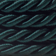 Cordone elettrico 3x0,75 rivestito in tessuto verde scuro lucido - Creative Cables