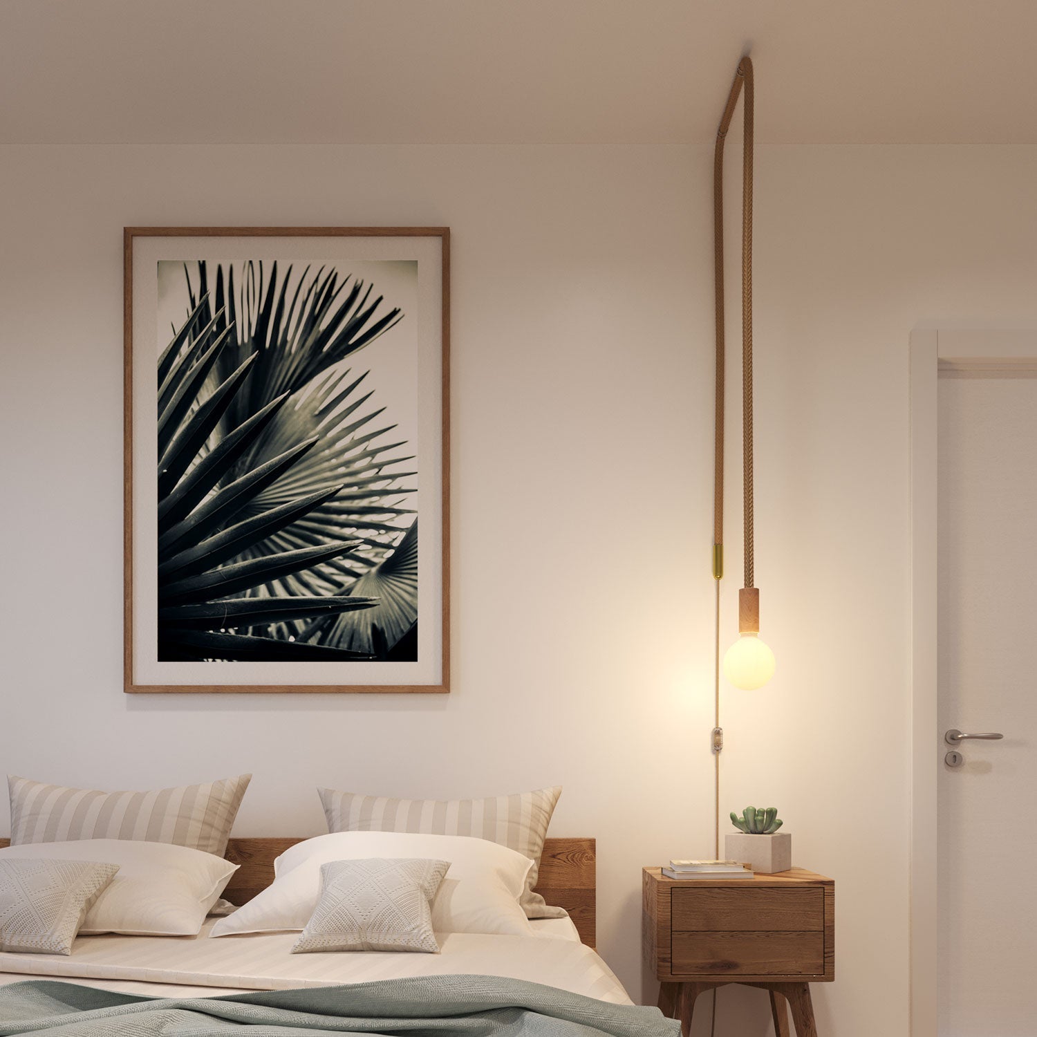 Cordone trecciato 2XL in Juta, cavo elettrico 2x0,75. Diametro 24mm - Creative Cables