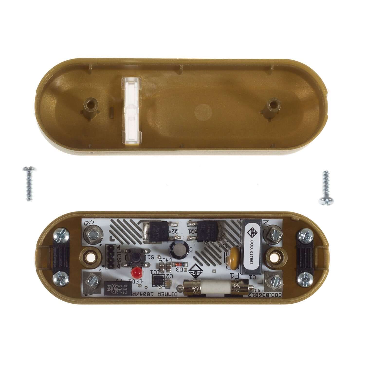 Dimmer per LED e lampadine tradizionali infracavo a pulsante - Oro