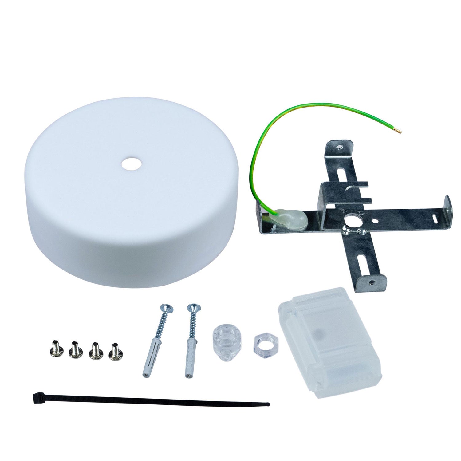 EIVA Kit Rosone in Silicone Soft Touch per Esterno IP65 - Sistema Modulair - Bianco