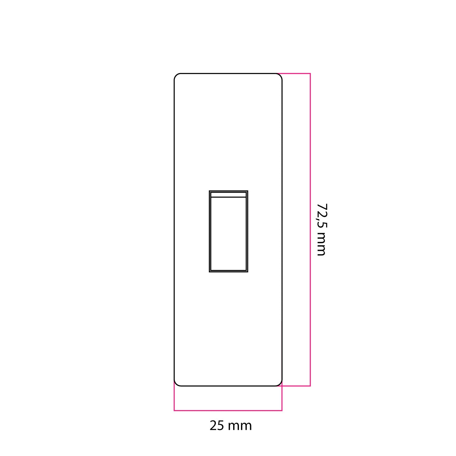 Interruttore unipolare a bascula di forma cilindrica con morsetto di terra - Bianco