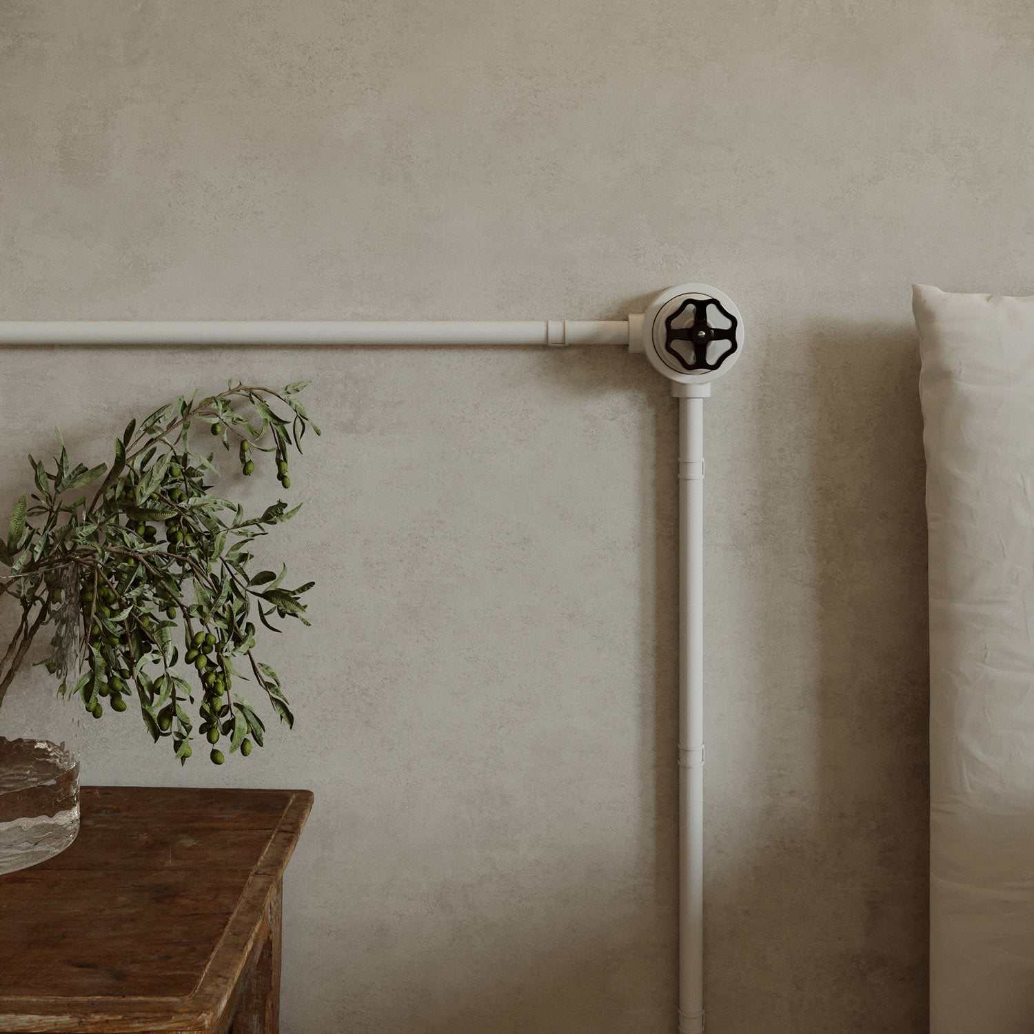 Kit interruttore/deviatore con manopola e base per Creative-Tubes in porcellana bianca Nero 2