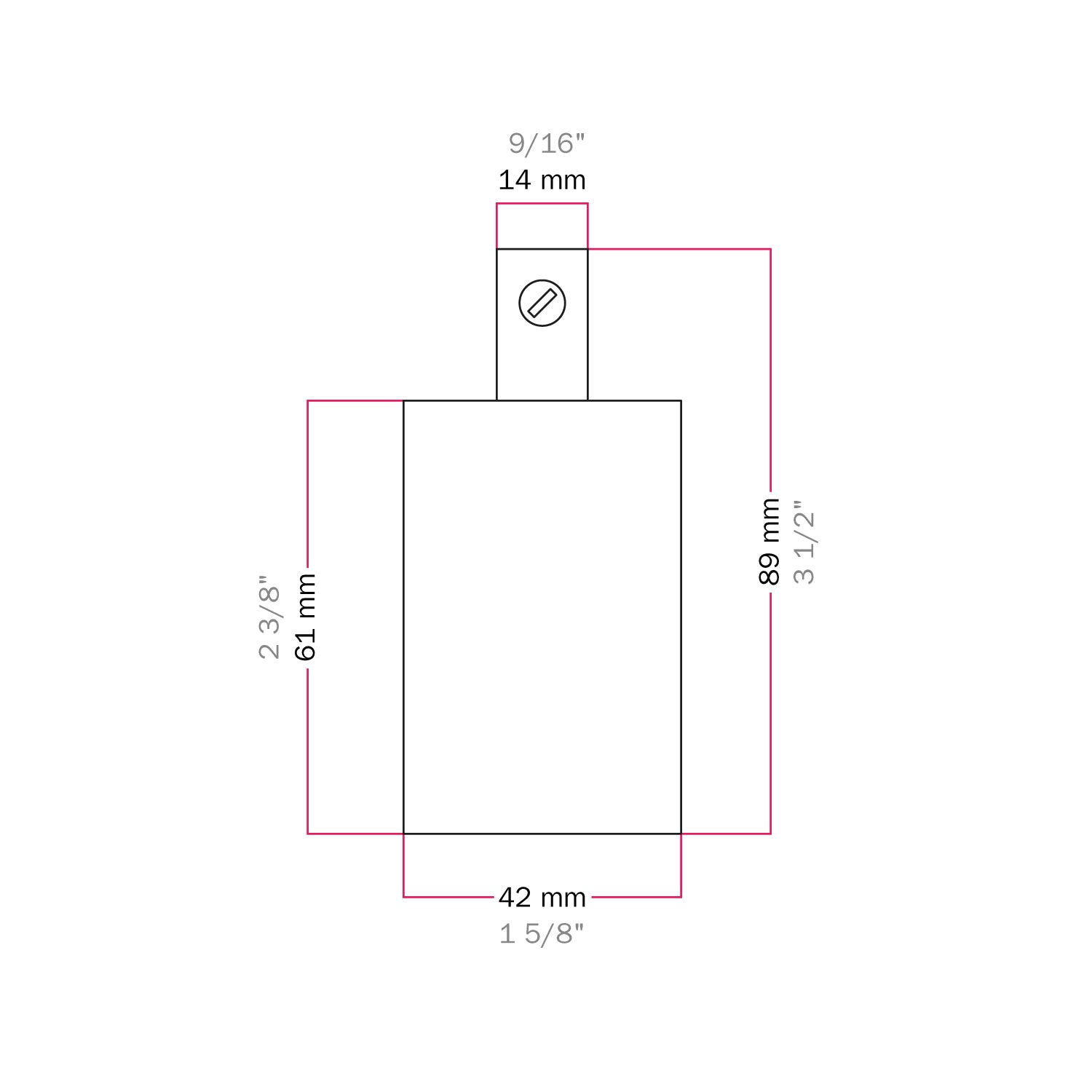 Kit portalampada E27 cilindrico in metallo - Rame satinato - Creative Cables