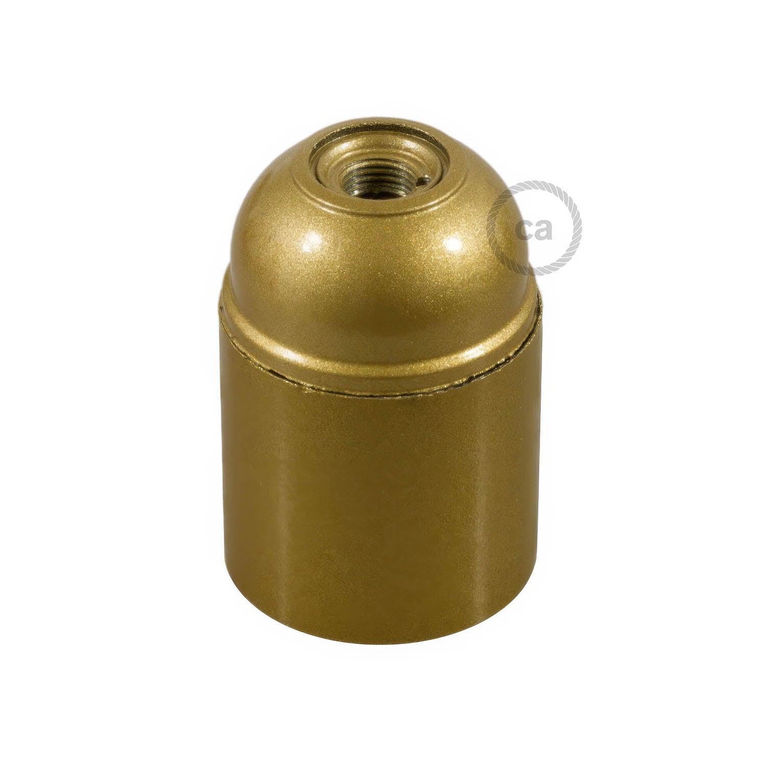 Kit portalampada E27 in bakelite - Oro - Creative Cables