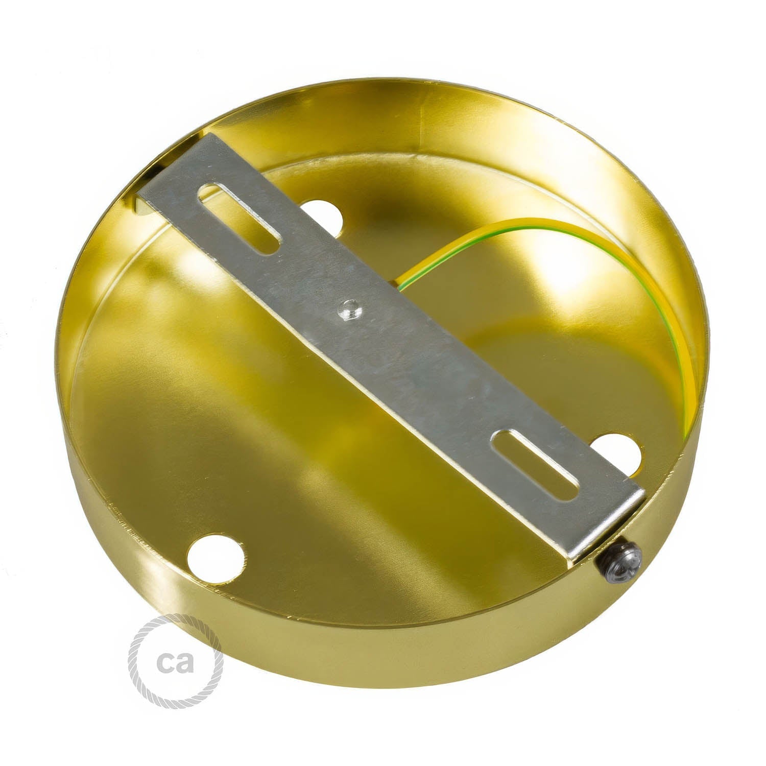 Kit rosone cilindrico in metallo a 3 fori - Ottone Cilindrico