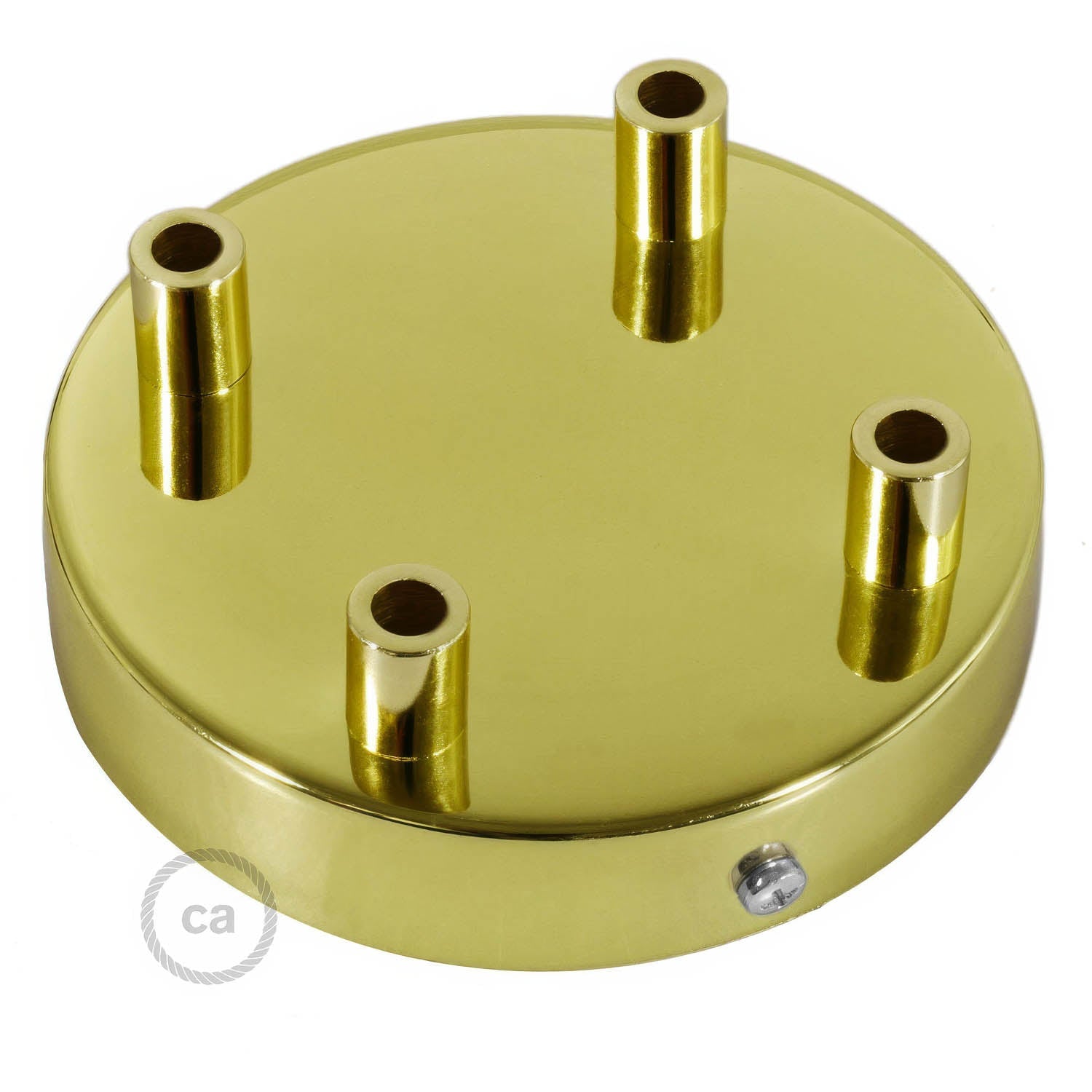 Kit rosone cilindrico in metallo a 4 fori - Ottone Cilindrico