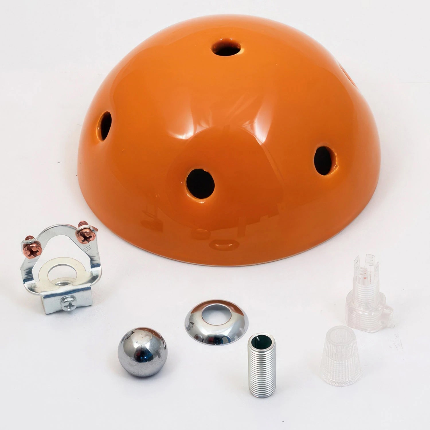 Kit rosone in ceramica a 6 fori - Mandarino