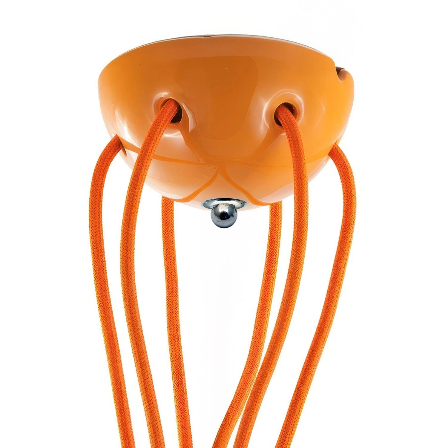 Kit rosone in ceramica a 6 fori - Mandarino - Creative Cables