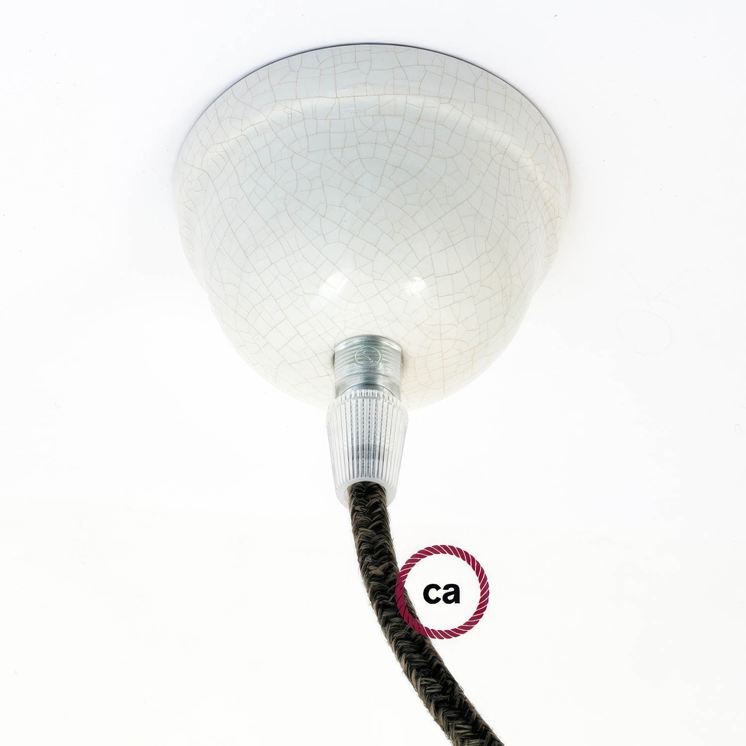 Kit rosone in ceramica Mini - Effetto Craquelet - Creative Cables