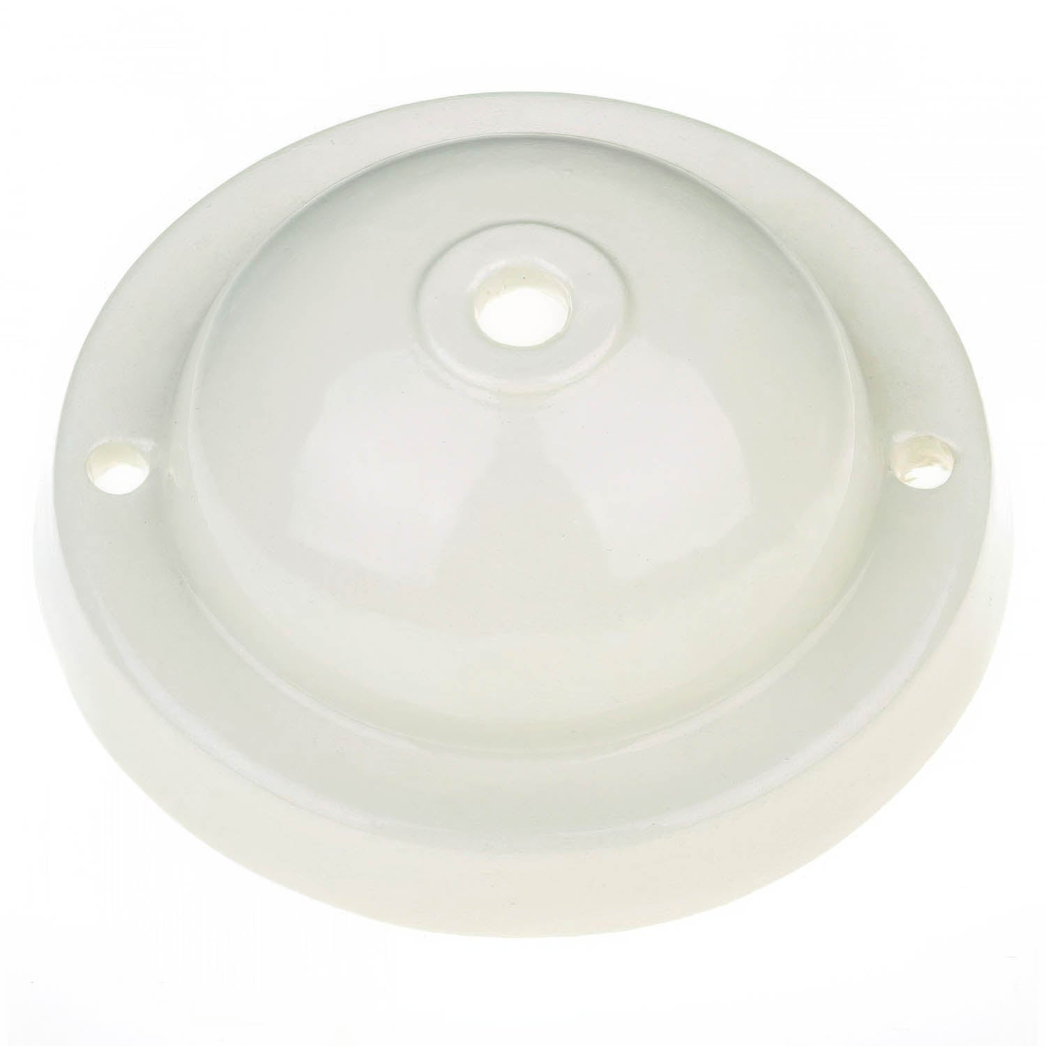 Kit rosone in ceramica semplice - Bianco - Creative Cables