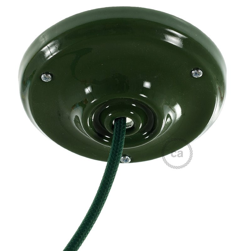 Kit rosone in porcellana - Verde - Creative Cables