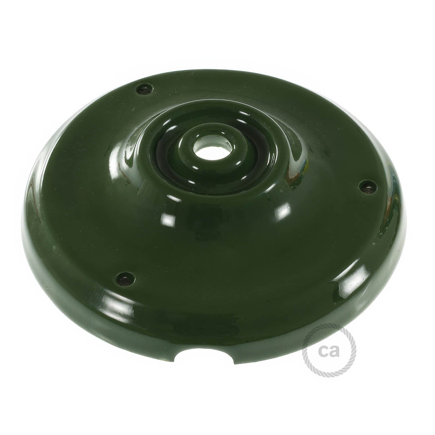 Kit rosone in porcellana - Verde - Creative Cables